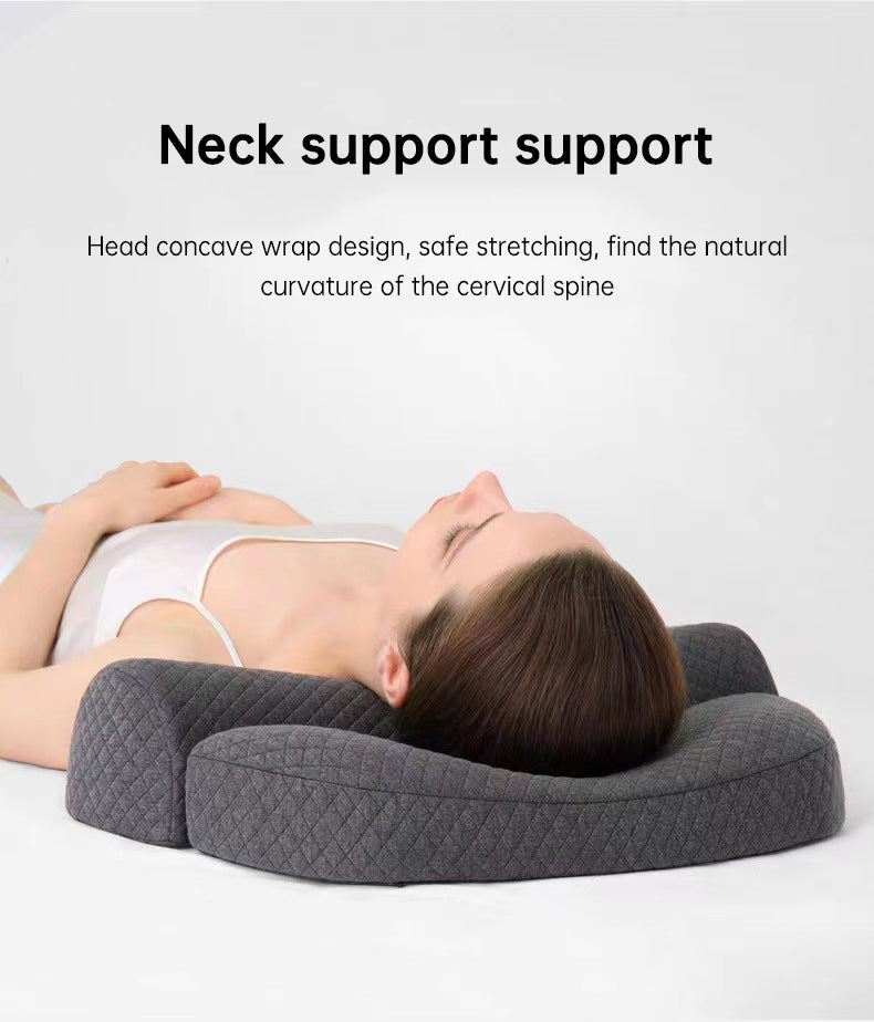 Bed Side Sleeping Pillow Neck Pain Relief Ergonomic Cervical Memory Foam Pillow