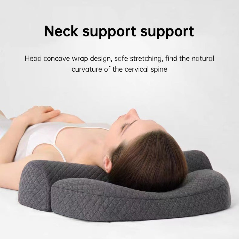 Bed Side Sleeping Pillow Neck Pain Relief Ergonomic Cervical Memory Foam Pillow